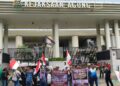 Tak Percaya Lagi Kejati Lampung Tangani Skandal Dinas PSDA Lampung, Massa Geruduk Kejagung RI
