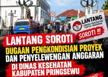 LANTANG Soroti Dugaan Penyelewengan Anggaran di Dinas Kesehatan Pringsewu